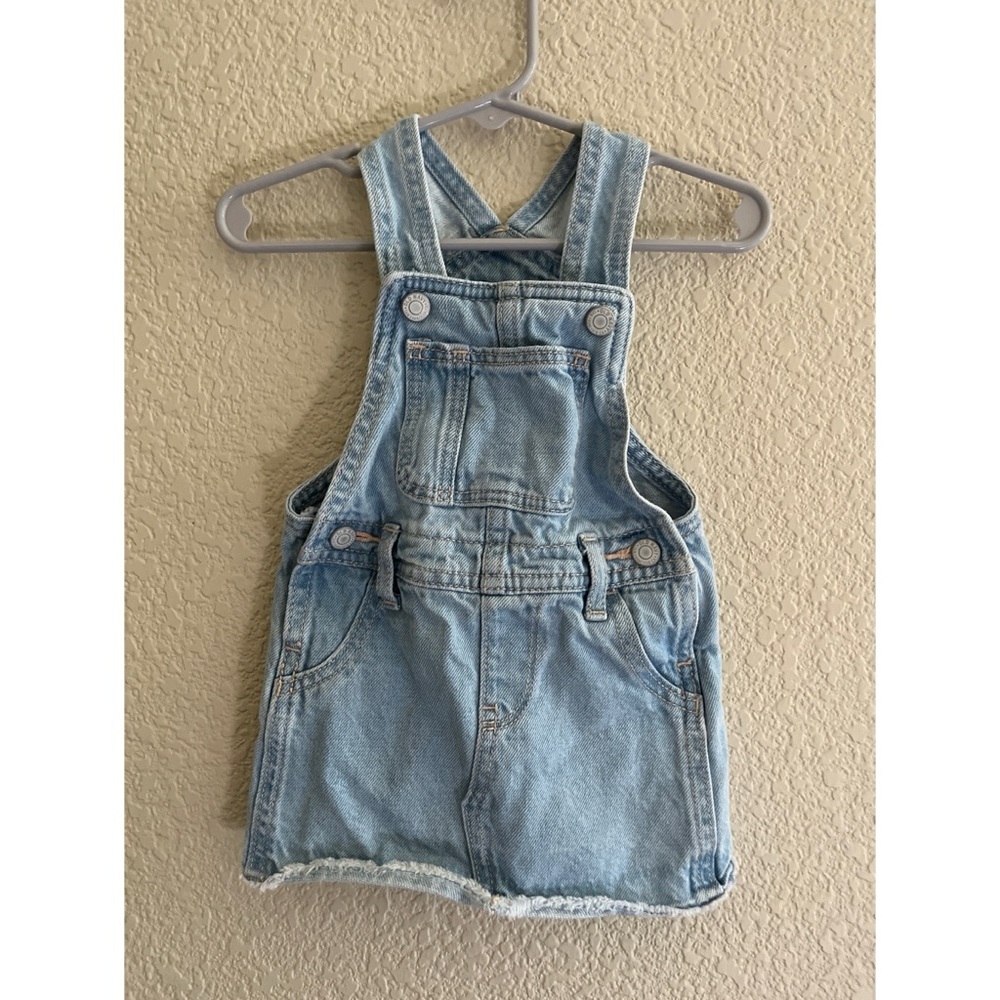 Old Navy Baby Denim Overall Skirt Size 12-18 Months